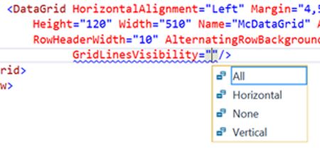 gridlines visibility